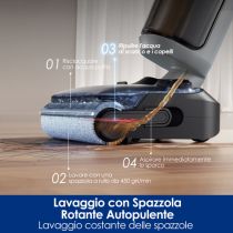 Tineco FLOOR ONE i5 Stretch, aspirador líquidos secos Negro Tipo 