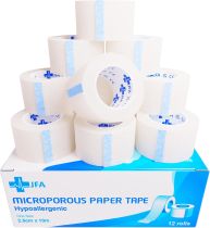 achat Colles et rubans adhésifs - Fita cirúrgica microporosa 2,5 cm x 10 m, emb.12 rolos 