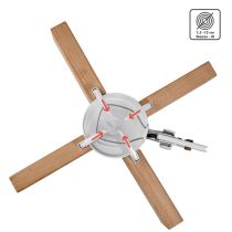 Soporte árbol Navidad Krinner Copenhagen blanco 2,5 m   12 