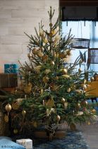 Soporte árbol Navidad Krinner Copenhagen blanco 2,5 m   12 