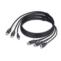 Revenda Cabos Vídeo - Cabo 2x Displayport - Usb Tipo A A 2x Displayport - Usb Tipo B Startec