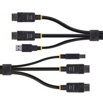 Câble Startec 2x Displayport - Usb Type vers 2x Displayport - Usb T