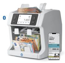 Compteuse billets Safescan 2995-SC 2xcompartiments, contrôle 7x
