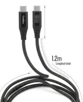CoolBox Câble USB-C>USB-C 60W CARGA