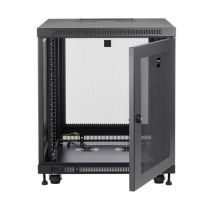 Eaton Tripp Lite Series 12U Rack Enclosure Server Cabinet Doors Side