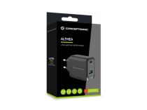 CONCEPTRONIC Chargeur 2Port GaN USB-C -A 45WPD3.0 PPS sw