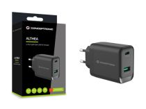 CONCEPTRONIC Chargeur 2Port GaN USB-C -A 45WPD3.0 PPS sw