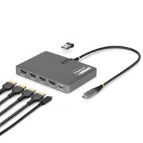 achat Station d´ accueil - Station daccueil Startech ordinateur portable USB-C 4 x HDMI com QUAD-USB-HDMI-ADAPT