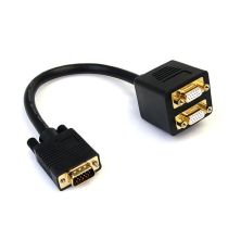 achat Câble video - Startech Câble Vga 0.3m - Mâle - Femelle - Noir VGASPL1VV