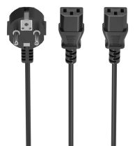 achat Adaptateurs - AISENS CPU CÂBLE D´ALIMENTATION CEE7 M-2xC13 H Noir 1.8M A132-0864