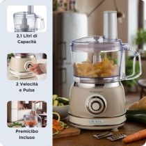 Robot Cozinha Ariete Vintage Multifunktions- Kitchenmaschine 2,1 Liter