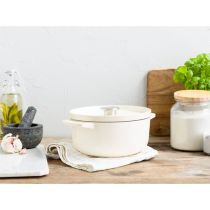 KitchenAid Rôtissoire + couvercle Fonte 22cm, crème