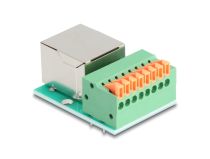 DELOCK Toma RJ45 regleta + pulsador Cat.5e