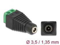 DELOCK Adaptateur DC 1,35 x 3,5 mm femelle > bornier 2 broches