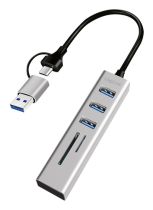 Logilink HUB USB 3.0, 3x USB-A, slot SD microSD, 5GBit s