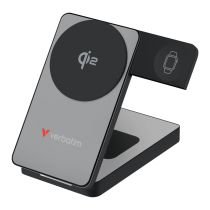 achat Power Banks - Verbatim Foldable 3-en-1 magnétique sans fil PB 10 000 mAh gris  32295 32295
