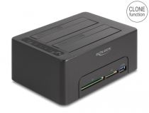 DeLOCK Dual Dockingstation p/ 2 x SATA HDD / SSD Negro, + Klon wirele