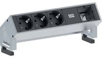 Comprar Domótica - BACHMANN DESK2: 3 tomas contacto seguridad; 1 ABD GST18 Inox 902.400