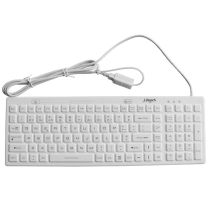 Comprar Teclados - LIFETECH TECLADO SILICONA HIGIENIZABLE LAVABLE USB, BLANCO LFKEY045