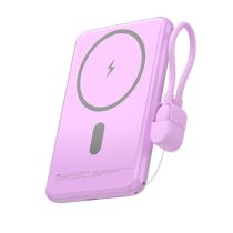 LEOTEC POWERBANK 5000MAH 20W FAST CHRG PURPURA 1USB-C+WIRELESS INC LAN