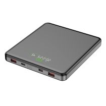 Comprar Power Banks - LEOTEC POWERBANK 20000MAH 100W FAST CHRG GRIS 2USB-C+2 USB-A INC CAB U LEPOW100W20G