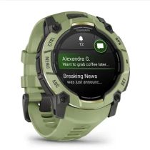 MONTRE CONNECTÉE GARMIN INSTINCT 3 50 MM AMOLED VERTE, BRACELET VERT