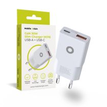 Chargeur Mobile Origin 30 W Slim Charger TUV MO16 USB-A + USB-C