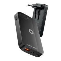 Carregador Mobile Origin 65W GaN Slim dual USB-C single USB-A black