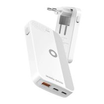 Comprar Carregadores - Carregador Mobile Origin 65W GaN Slim dual USB-C single USB-A, Branco GAN-65W-SLM-WHT