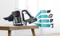 Bosch Serie 6 BKS611MTB, aspiradora mango, blanco negro Tipo