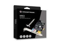 CONCEPTRONIC Sound PCIe-Card 7.1CH S/PDIF Jusqu´a 24Bit/192kHz