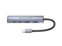 CONCEPTRONIC 4-1 Base conexión USB-C -> 2xUSB-C 2xUSB-A 100 WPD, gr
