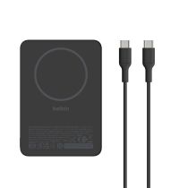 Comprar Power Banks - Belkin BoostCharge Slim 7500 mAh, cargador magnético 7,5 W, negro   BPD020HQBK