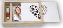 ZEP Love Box USB  15x20 Wood for Photos + Stick CZ1268
