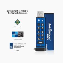 STICK iStorage USB-Stick datAshur Pro blau. schwarz 32GB