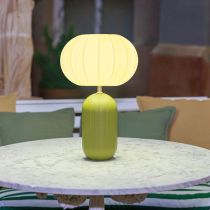 Revenda Luzes Decorativas - Candeeiro mesa New Garden RACHEL 45, cor azeitona