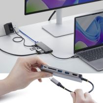 Estación acoplamiento Startech portátil USB-C, HDMI, 2,5 G
