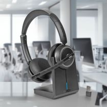 Cascos Inalambricos escritório Lindy L118 + base carregamen