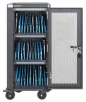 Armoire recharge Manhattan à 30 ports USB-C sur roulettes, 30 W par