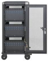 Armoire recharge Manhattan à 30 ports USB-C sur roulettes, 30 W par