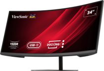 ÉCRAN VIEWSONIC 34 QHD COURBÉ HDMI DP 65 W USB-C USB RJ45 RÉGLAGES 