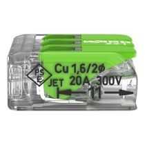 Série 221 Wago - 3 × 4 mm (50 pièces) Vert Range