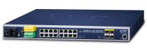 Revenda Switch - PLANET Industrial L2+ 16-Port 10/100/1000T + 4-Port