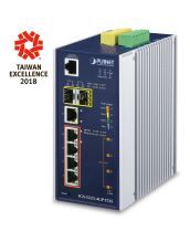 Revenda Switch - PLANET Industrial L2+ 4-Port 10/100/1000T Ultra PoE +