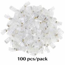 Lot connecteurs Equip Cat6 RJ45 UTP non blindés, 100 pièces, transp