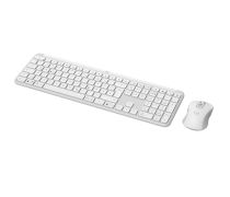 Logitech Wireless Keyboard + Mouse MK950 Signature Slim, White