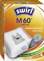 Revenda Acessórios Aspiradores - Sacos aspirador Melitta M 60 EcoPor, 4 sacos + 1 filtro, Miele Gu