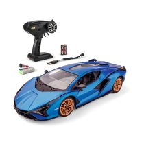 Comprar Vehículos teledirigidos - Coche teledirigido Carson 1:14 Lamborghini Sian 2,4G 100 % RTR azul 500404356