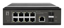 Revenda Switch - LevelOne Industr.PoE+Switch 8x2.5G PoE/2x1G/10G SFP+Uplinks