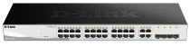 Revenda Switch - Switch Dlink 24 Pts 10 - 100 - 1000 4pcb 1000baset - Sfp Laser 2 Smart